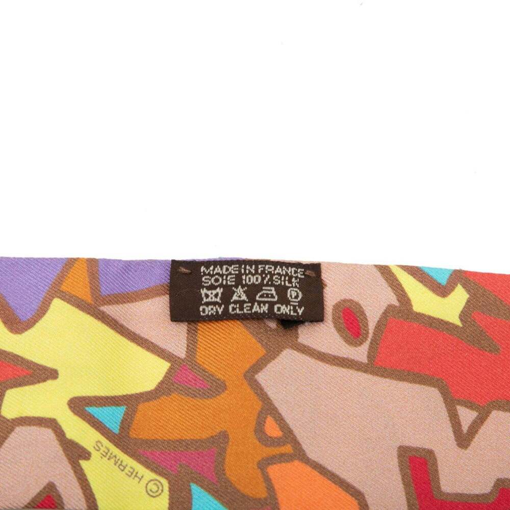 Hermes Twilly Graff Graffiti Scarf Muffler Multicolor Silk Women's HERMES - Picture 5 of 6